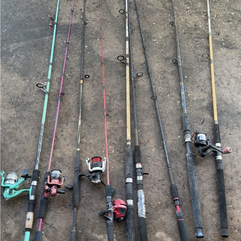 Multi-Color Fishing Rod Collection